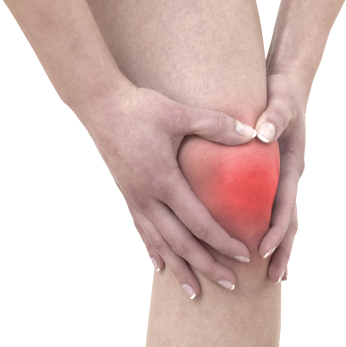 Acute pain in a woman knee